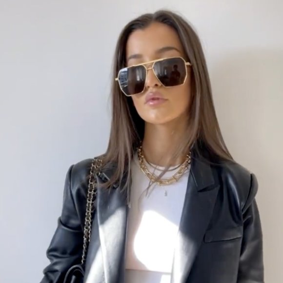 Bottega Veneta Sunglasses BV 1012S-005 Gold/Brown - Picture 4 of 7